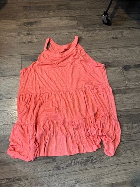torrid Coral Pink Tiered Tank Top